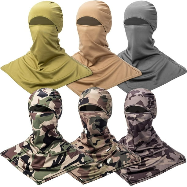 Balaclava Face Cover Syhood Summer Protector de cuello para hombre