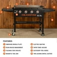 thumbnail image 6 of Blackstone Original 4-Burner 36" Propane Omnivore Griddle with Dual Side Shelves, 6 of 11