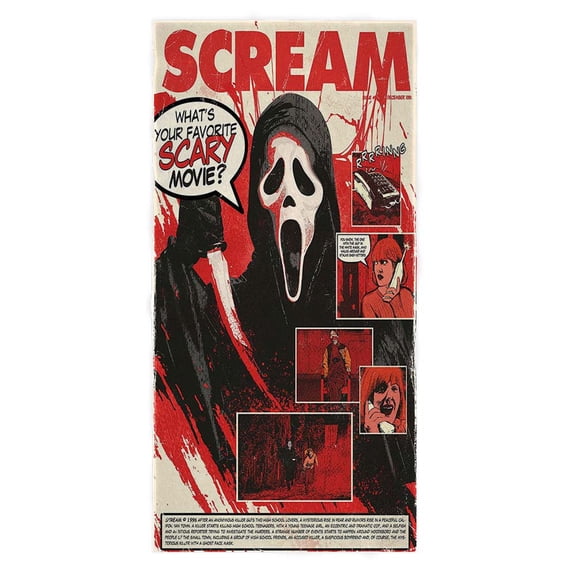 Scream Movie Hand Towels Face for Bathroom Clearance Absorbent Microfiber Quick Dry Fan Gift Lover