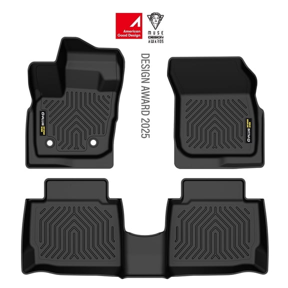 Floor Mats Fit for Ford Fusion & Lincoln MKZ 2017 2018 2019 2020 Floor Liners TPE Custom Fit All Weather Protection 1st & 2nd Row Car Mats Black