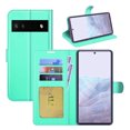 thumbnail image 1 of [PST] Google Pixel 6A 5G 2022 Wallet Case, Leather Magnetic Card Slot Wallet Folio Flip Case Cover, 1 of 5
