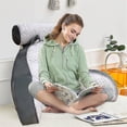 thumbnail image 3 of FYNDDIQ Reading Pillow for Bed Back Rest Lumbar Support with Arms, 3 of 4