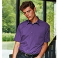 thumbnail image 2 of Premier Chemise de Travail Formelle en Popeline Unie à Manches Courtes pour Hommes, 2 of 3