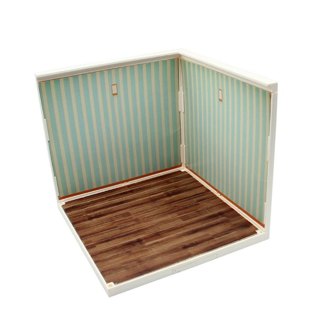 HILABEE 1/12 Backdrop Show Display Organizer Parking Lot Model for Vehicle Scene Toy C