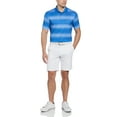 thumbnail image 2 of Ben Hogan Men's and Big Men’s Heathered Fashion Stripe Print Golf Polo Shirt, up to Size 5XL, 2 of 4