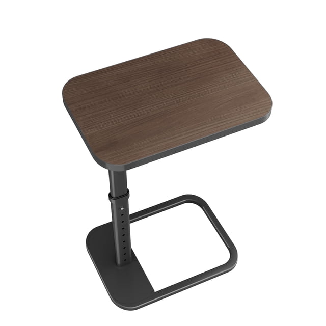 Mesa Kitstorack de madera espresso con altura ajustable en forma de C