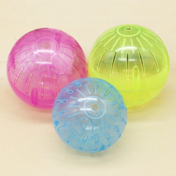 Trayknick 4inch Portable Transparent Hamster Rodent Pet Jogging Ball Exercise Play Toy Blue