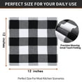 thumbnail image 5 of decorUhome 6-pack 100% Cotton Waffle Weave Kitchen Dish Cloth, 12x12 Inches, Super Soft and Absorbent Dish Towels, White & Black, 5 of 8