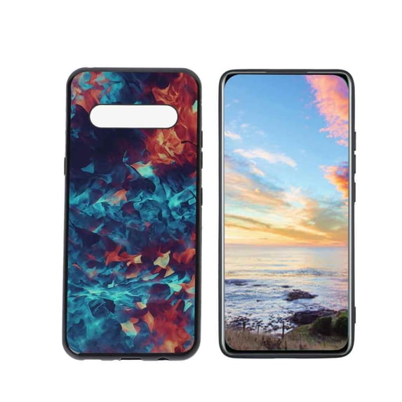 Compatible with LG V60 ThinQ 5G Phone Case, Watercolor-1 Case Men Women, Flexible Silicone Shockproof Case for LG V60 ThinQ 5G