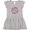 AC-Heather Grey, variant on Inktastic Though She Be but Little She is Fierce Girls Toddler Dress