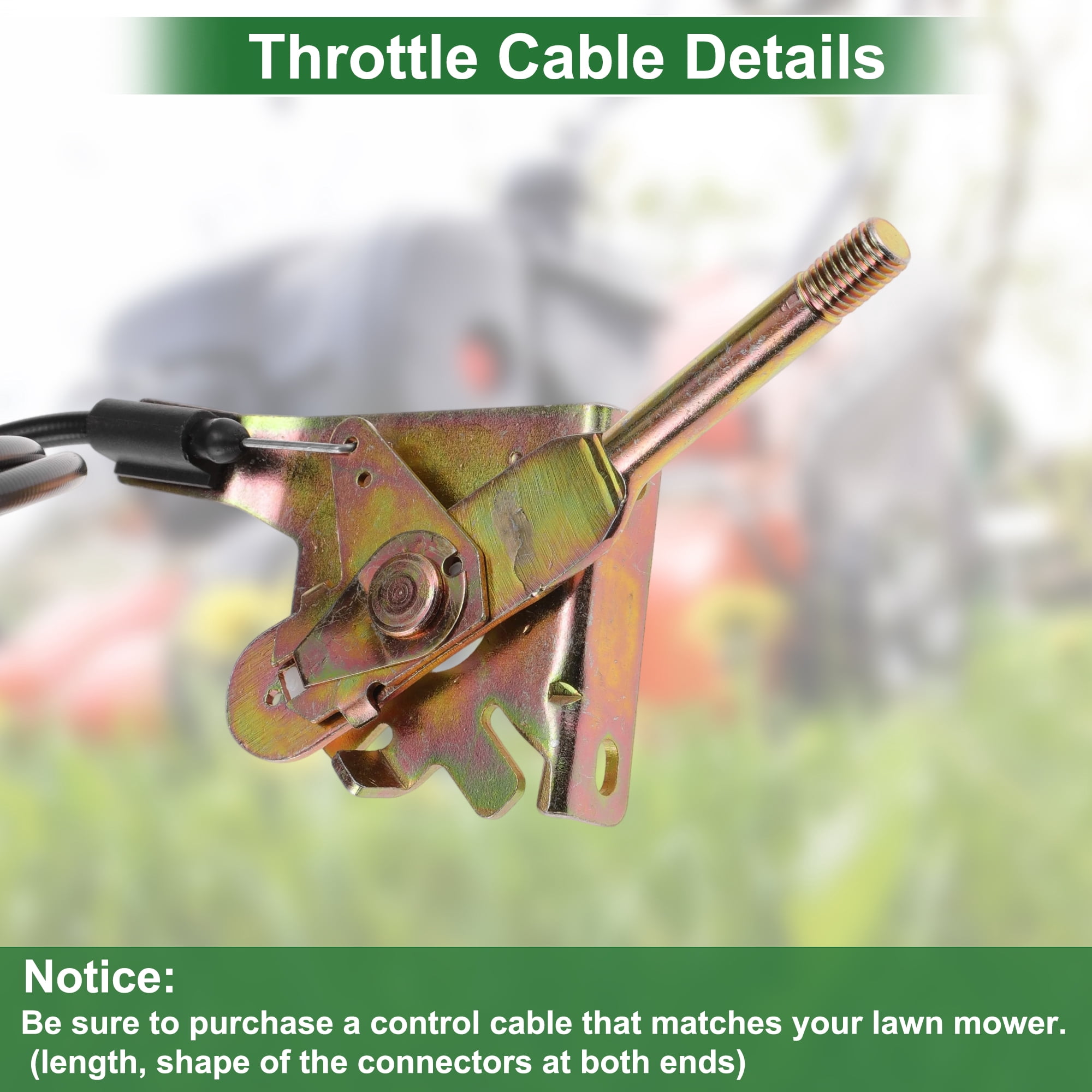 Unique Bargains Lawn Mower Throttle Cable Replacement for Husqvarna PZ29FXBF Models