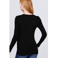 thumbnail image 4 of V-neck Sweater W/rivet Button, 4 of 5