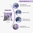 thumbnail image 6 of Purple Velvet Abstract Pillow Covers Set of 2 20x20 Inch Modern Accent Violet Gray Throw Pillow Cover Soft Elegant Decorative Cushion Cover for Bed Living Room Outdoor Sofa Luxurious and Charming, 6 of 6
