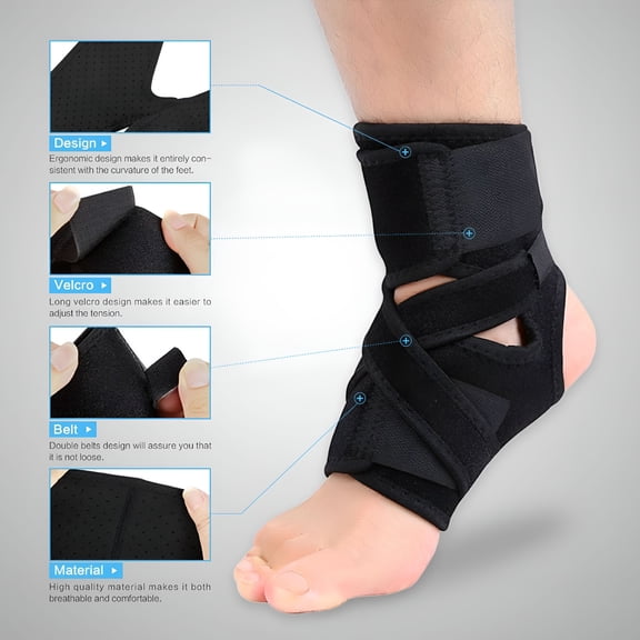 XIRQI 2026 New Ankle Support Brace Breathable Adjustable Compression Foot Drop Ankle Brace Support Stabilizer for Running,Walking,Gym,Rehabilitation