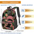 thumbnail image 3 of Pioneer Flower Floral Print Pattern 17" School Backpacks for Teens,Waterproof Oxford Fabric,S-Shape Padded Straps for School,Travel,Hiking,Camping, 3 of 5