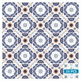 thumbnail image 2 of Mi Alma Blue Floral Peel & Stick Tiles - Vinyl Backsplash 8x8, 2 of 11