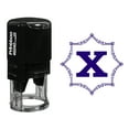 thumbnail image 1 of Printtoo Office Stationary Octagon Celtic Swirl Frame X Alphabet Monogram Initial R-40 Self Inking Rubber Stamp, 1 of 3