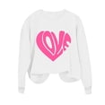 thumbnail image 6 of Womens Valentine's Shirts 2026 Long Sleeve Love Heart Graphic Cute Pullover Sweatshirts Valentines Day Outfit, 6 of 8
