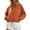 Orange, variant on HGIEYS Womens Cropped Hooded Windbreaker, Zip Up Casual Lightweight Outdoor Jacket