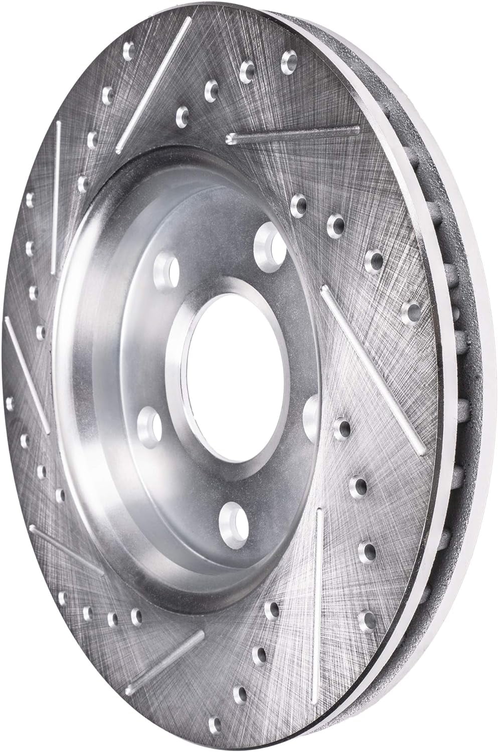 Detroit Axle - Front Brake Rotors for 2015-2023 Mercedes-Benz C300, 2018-2019 E300 [Except Sport Package], Drilled and Slotted Brake Rotors: 12.99" Front Rotor