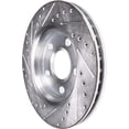 thumbnail image 5 of Detroit Axle - Front Brake Rotors for 2012-2021 Tesla S, 2016-2021 X, Drilled and Slotted Disc Brake Rotors 2013 2014 2015 2016 2017 2018 2019 2020 Replacement : 13.98" inch Rotors, 5 of 7