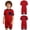 Red, variant on renvena Boys Girls Special Needs Adaptive Clothing Anti-Strip Bodysuit Zip Back Jumpsuit Autism Sensory Romper Red 6