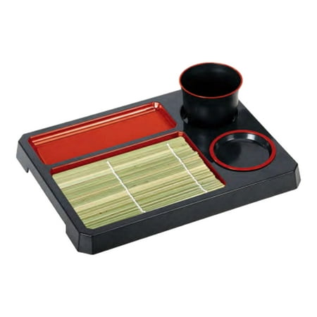 

flameer Soba Noodle Plate Dishware Practical Sushi Tray for Event Kitchen Restaurant 29.3x22x2cm
