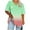 Green, variant on Lumivie Womens Summer Tops Dressy Casual Summer Tshirts For Women Womens Blouses Plus Size 2X Womens T Shirts Fitted