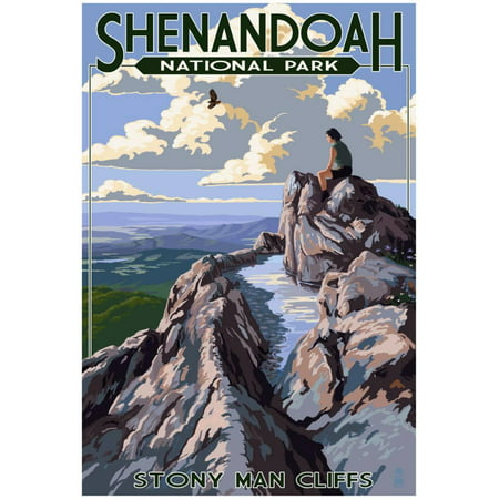 Shenandoah National Park, Virginia - StoNY Man Cliffs View Poster -