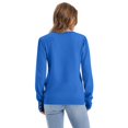 thumbnail image 4 of Nestiefly Womens 2026 Fall Sweaters Long Sleeve Tops Classic Crew Neck Pullover Sweaters Loose Dressy Casual Basic Clothes Blue M, 4 of 5