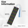 thumbnail image 3 of Kdxio Mardi Gra Geometric Print Metal Tassel Bookmarks,Perfect Gift for Art Lovers and Bookworms Metal Bookmarks for Women, 3 of 8