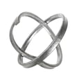 thumbnail image 2 of Benjara BM208639 Metal Table Top Sculpture with Orb Design, Silver - Set of 3, 2 of 5