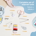 thumbnail image 4 of 16 Pcs Mini Kit de Couture de Voyage Kit de Réparation de Couture Portable Kit d'Outils de Couture Pliable Kit de Couture de Voyage Fournitures de Couture DIY Kit de Réparation d'Urgence pour Voyages Sorties, 4 of 8
