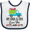 thumbnail image 3 of Inktastic My Oma and Opa Love Me Grandson Truck Boys Baby Bib, 3 of 4