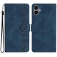 thumbnail image 1 of Compatible For Samsung Galaxy A06 Case Imprinted Butterfly Leather Wallet Phone Cover Blue, 1 of 5