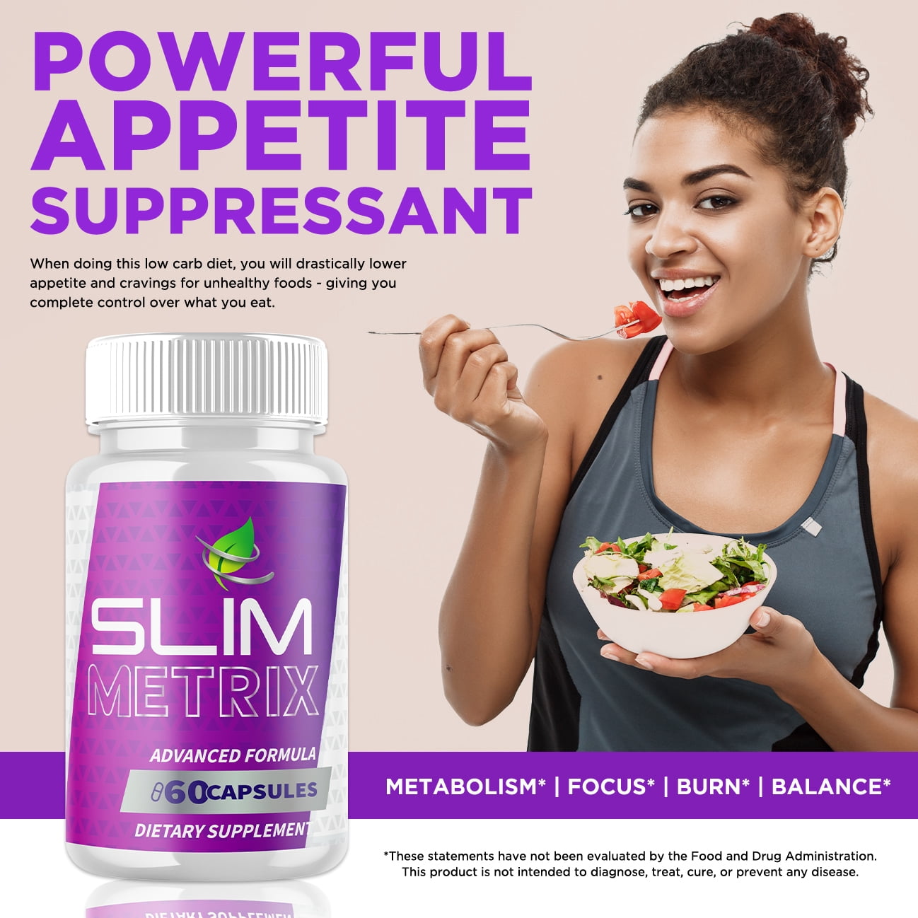 Slim Metrix Advanced Formula Pills Supporting Energy and Healthy Lifestyle SlimMetrix 300 Capsules