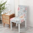 thumbnail image 4 of Rustic Butterfly Bloom Botanical Floral Dining Chair Covers Set of 4 Washable Polyester Stretch Slipcovers Removable Protector for Summer Home Decor, 4 of 7