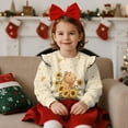 thumbnail image 2 of Yuyamidu Toddler Girl Crewneck Sweatshirt 3T 4T Cute Sunflower Capybara Graphic Ruffle Shoulder Long Sleeve Tops Lightweight Soft for Fall School Outdoor, 2 of 8