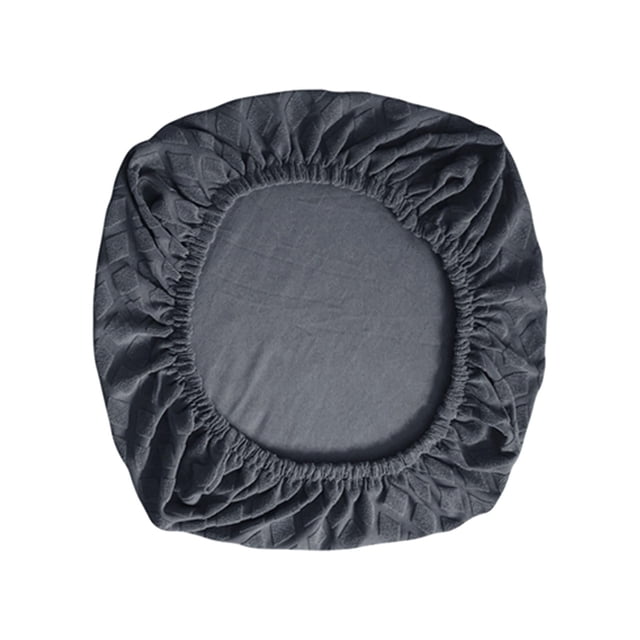 Fundas elásticas para silla de computadora, universales, cómodas, para escritorio de oficina, hogar, hotel, color gris oscuro.