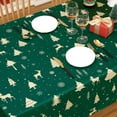 thumbnail image 5 of Christmas Table Cloth Rectangle 60x84 Inch, Waterproof Holiday Xmas Deer Tree Kitchen Farmhouse Christmas Table Decorations for Home Dining Party, Oblong Table Cloth for Indoor Outdoor, Green, 5 of 6