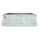 thumbnail image 1 of Teclado inalámbrico retro Bling Bling Teclado de máquina de escribir 104 teclas, 1 of 12