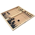 thumbnail image 3 of (34x34cm) Juegos de mesa 3 en 1, juegos tradicionales para niños y familias, juegos de ajedrez y backgammon, 3 of 4