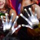 thumbnail image 4 of 1 par de guantes luminosos LED que brillan intensamente Halloween esqueleto manopla fiesta Prop (blanco), 4 of 6