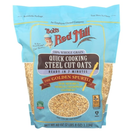 Bob's Red Mill - Quick Cooking Steel Cut Oats - Pack of 4-40