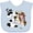 Blue, variant on Inktastic I'm Two-cowgirl riding horse birthday Girls Baby Bib