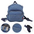 thumbnail image 2 of Canvas Backpack: Mini Denim Backpack For Women Vintage Daypack Compact Travel Bag With Multi-Pocket Design Casual Bag For Daily Use, 2 of 3