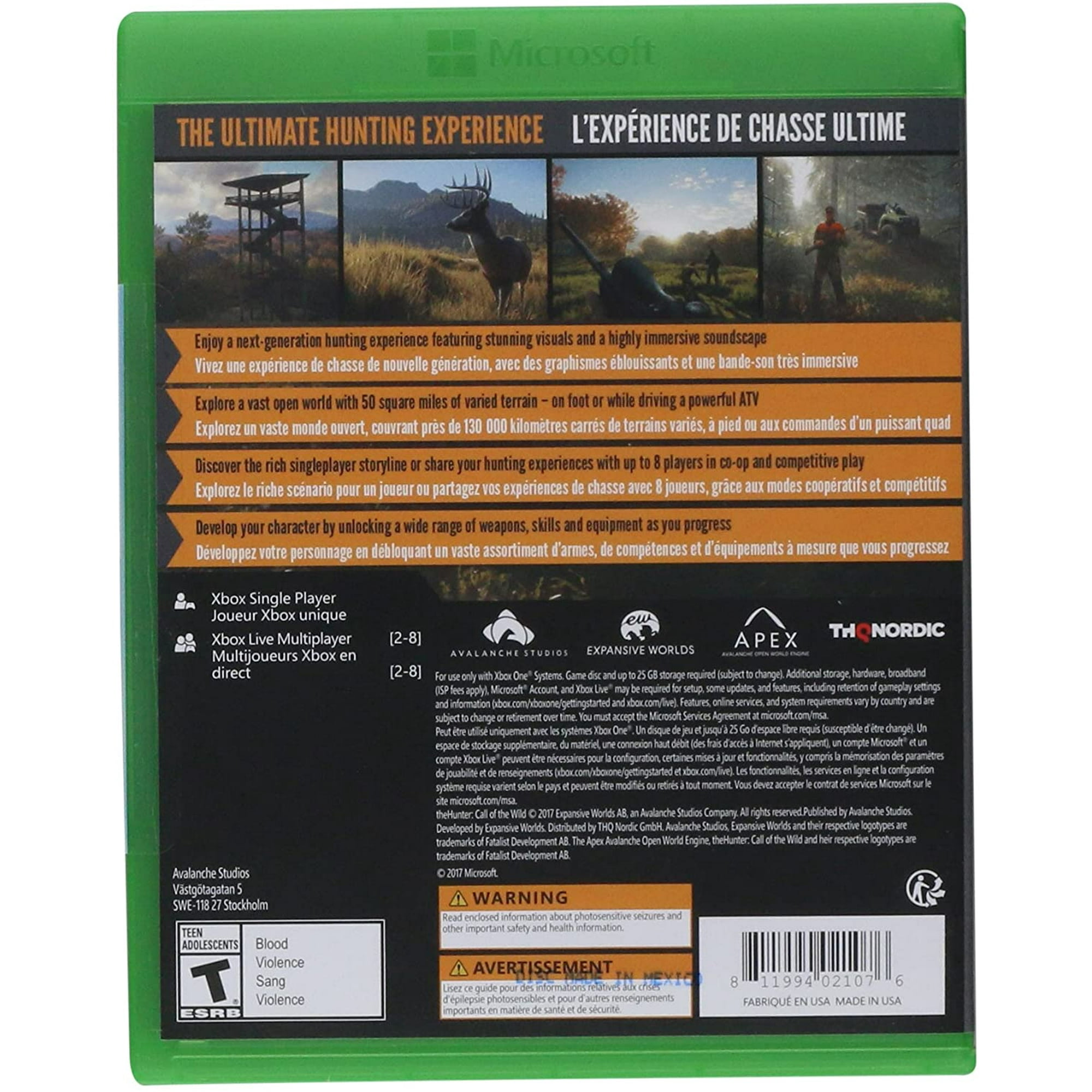 Malentendido Aeródromo propietario Nordic Games The Hunter Call of The Wild Xbox One | Walmart Canada Malentendido Aeródromo propietario Nordic Games The Hunter Call of The Wild Xbox One | Walmart Canada