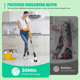 thumbnail image 5 of YKYI Electric Spin Scrubber, Cordless Power Scrubber Cleaning Tool with 8 Replaceable Heads and Extension Handle for Bathroom, Tub, Tile, Floor, Grout and Car (Bright White), 5 of 8