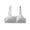 White, variant on Girls Sports Bra 10-14 Years Old Teen Training Lingerie, Adjustable Shoulder Strap Fixed Cup Bralette, Breathable Cotton Comfort Underwear, Seamless Supportive Puberty Vest, Non Slip Daily Top
