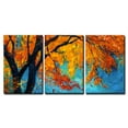 thumbnail image 2 of wall26 - 3 Piece Canvas Wall Art - Original Oil Painting Showing Beautiful Autumn Tree on Canvas. Modern Impressionism - Modern Home Art Stretched and Framed Ready to Hang - 16"x24"x3 Panel, 2 of 4